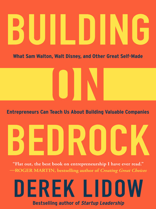 Title details for Building on Bedrock by Derek Lidow - Available